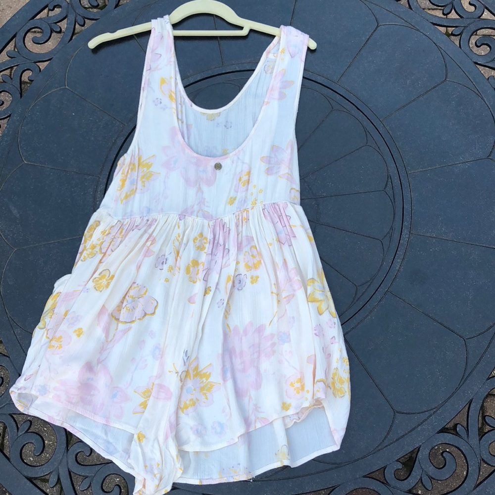 Light Pink Floral Romper